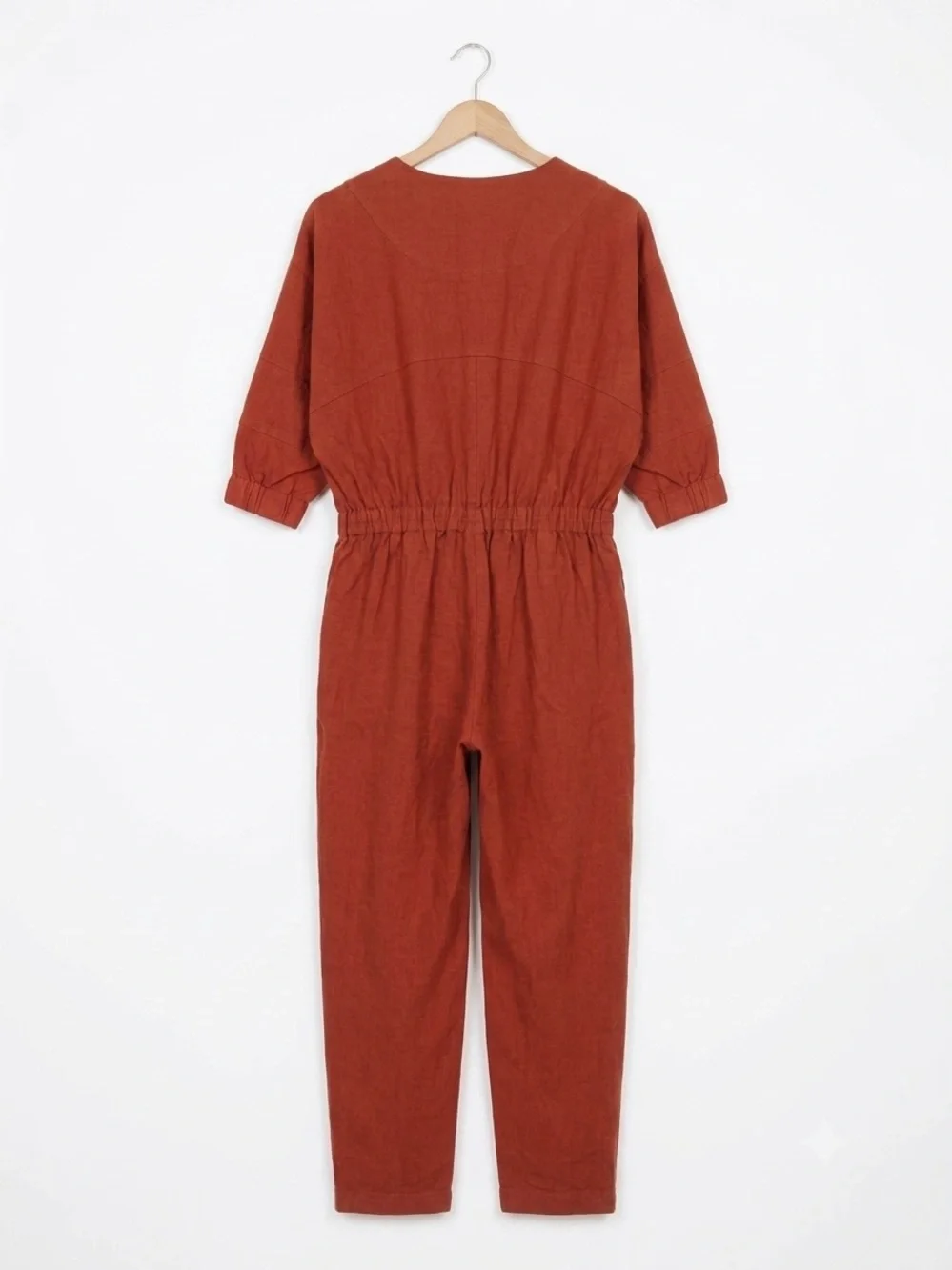 Linen Rust-Orange Rachel Comey Jumpsuit in a Size 4